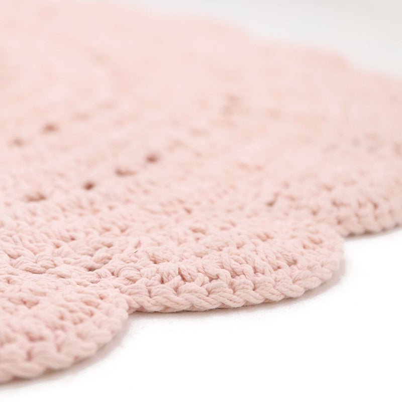 Alfombra Algodón Crochet Alma Nude - Nanetes